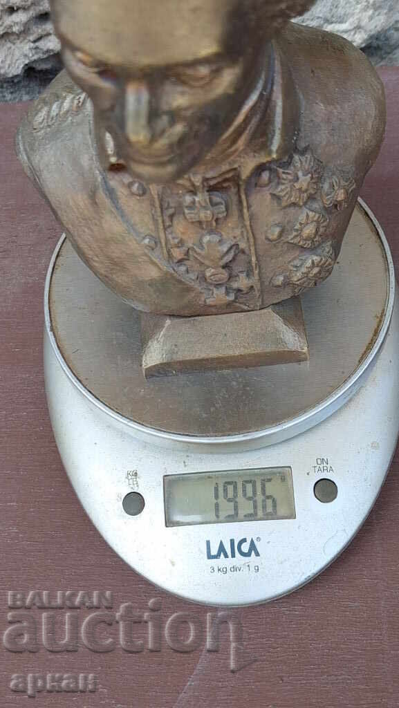 Бронзова тежка фигура на Генералисимус Суворов  Царска Русия - 5