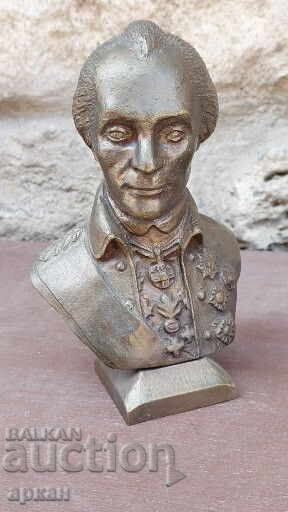 Бронзова тежка фигура на Генералисимус Суворов  Царска Русия - 6