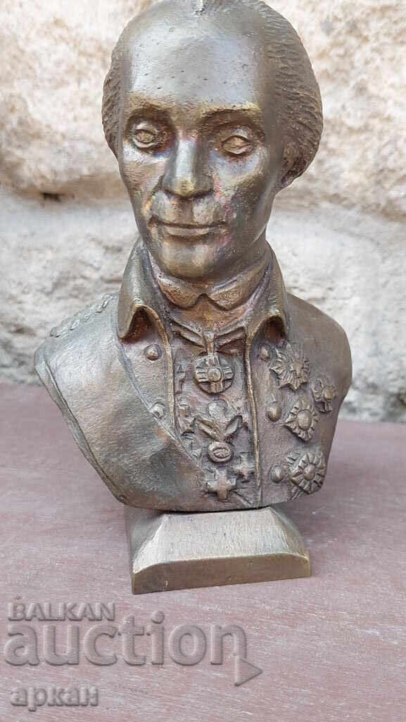 Бронзова тежка фигура на Генералисимус Суворов  Царска Русия