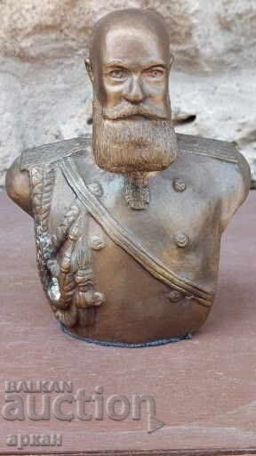 Бронзова фигура на Император Александър III  Царска Русия с цена 300.00 лв. | € 153.39