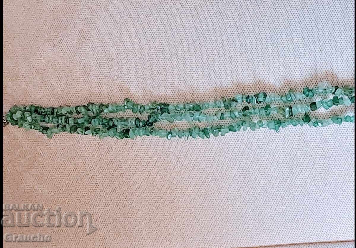 Delivery of Three-strand necklace of green aventurine
