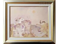 Painting "Bay", artist Milcho Spasov (1950-2023), 41x33 cm