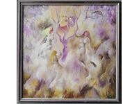 Painting "Samodivi", artist Milcho Spasov (1950-2023), 60x60 cm