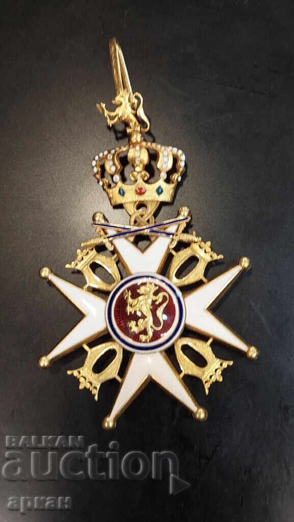 Χρυσός 18 καρατίων Στρατιωτικό Μετάλλιο 1ης τάξης με σπαθιά Νορβηγία με τιμή 8000.00 BGN | € 4090.34 Χρυσός 18 καρατίων Στρατιωτικό Μετάλλιο 1ης τάξης με σπαθιά Νορβηγία με τιμή 8000.00 BGN | € 4090.34