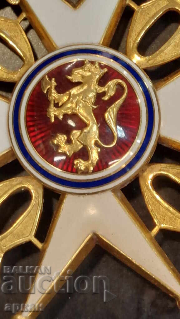 Παράδοση Χρυσός 18 καρατίων Στρατιωτικό Μετάλλιο 1ης τάξης με σπαθιά Νορβηγία Παράδοση Χρυσός 18 καρατίων Στρατιωτικό Μετάλλιο 1ης τάξης με σπαθιά Νορβηγία