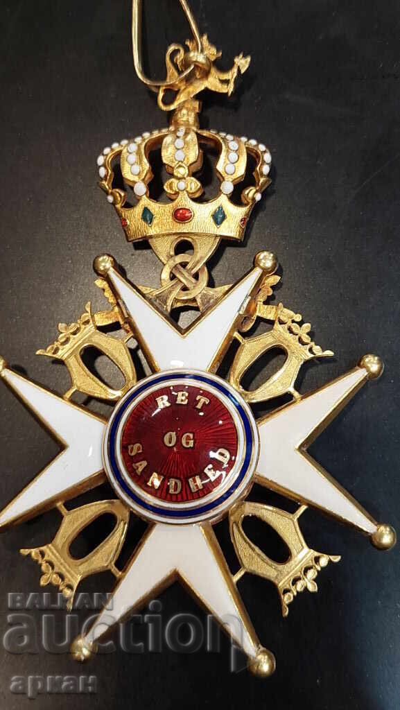 Χρυσός 18 καρατίων Στρατιωτικό Μετάλλιο 1ης τάξης με σπαθιά Νορβηγία - 5 Χρυσός 18 καρατίων Στρατιωτικό Μετάλλιο 1ης τάξης με σπαθιά Νορβηγία - 5