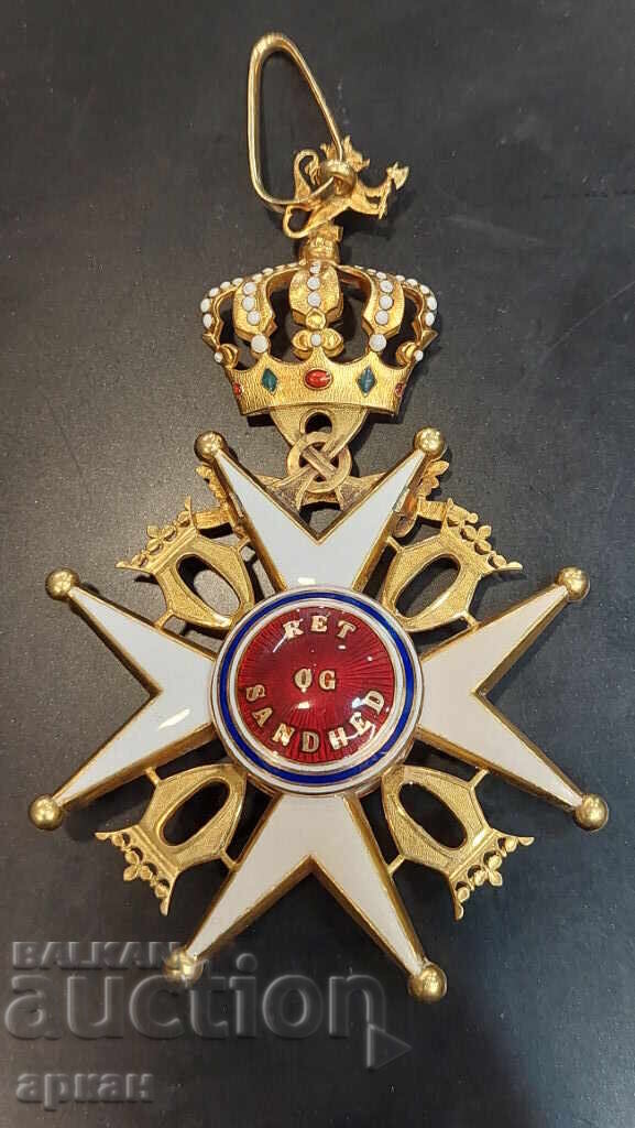 Χρυσός 18 καρατίων Στρατιωτικό Μετάλλιο 1ης τάξης με σπαθιά Νορβηγία - 6 Χρυσός 18 καρατίων Στρατιωτικό Μετάλλιο 1ης τάξης με σπαθιά Νορβηγία - 6