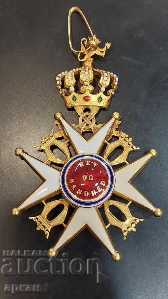 Χρυσός 18 καρατίων Στρατιωτικό Μετάλλιο 1ης τάξης με σπαθιά Νορβηγία - 7 Χρυσός 18 καρατίων Στρατιωτικό Μετάλλιο 1ης τάξης με σπαθιά Νορβηγία - 7