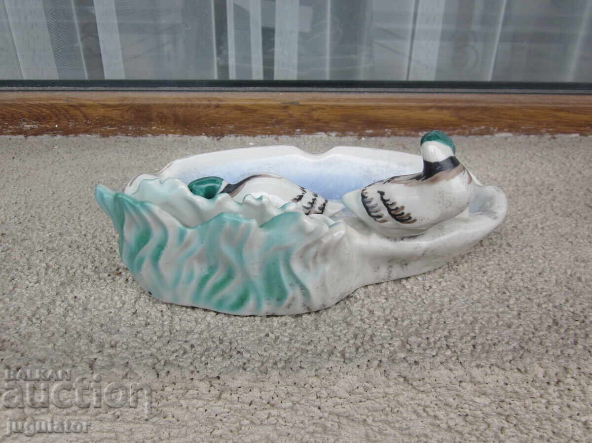 НРБ Българска порцеланова фигура порцеланов пепелник патици - 6 НРБ Българска порцеланова фигура порцеланов пепелник патици - 6