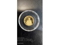 20 лева Цар Борис покръстител Gold