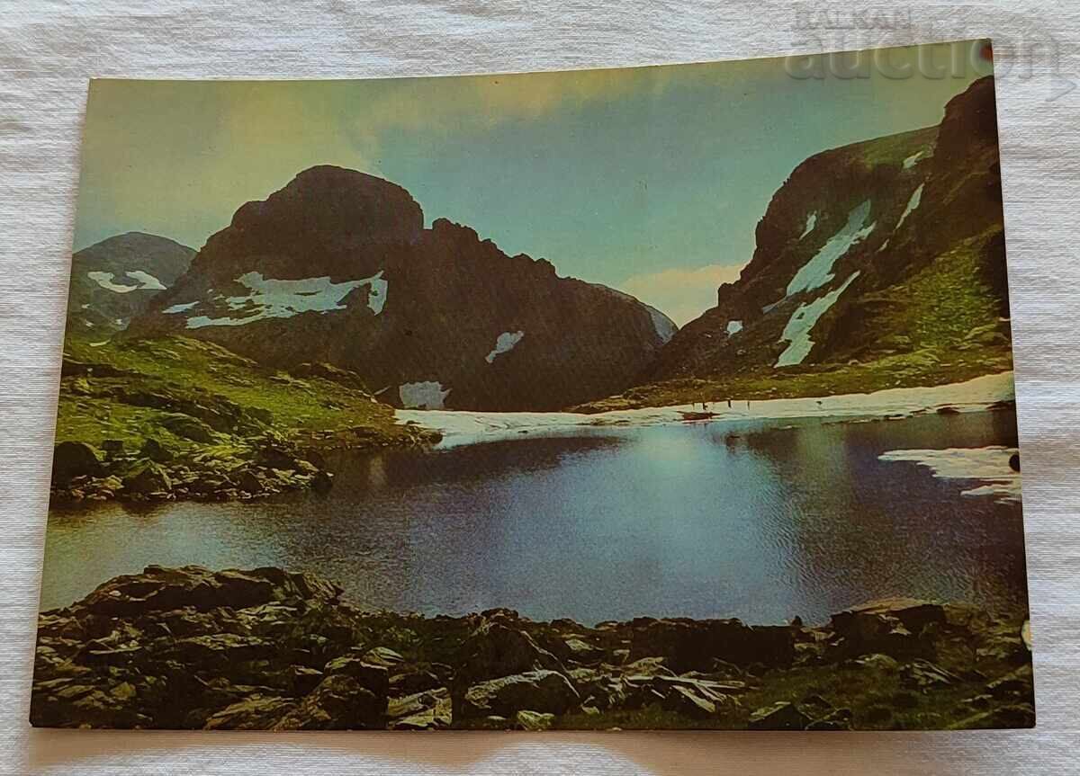 RILA PEAK "ORLOVETS" WITH ELENSKO LAKE P.K. 1964 RILA PEAK "ORLOVETS" WITH ELENSKO LAKE P.K. 1964