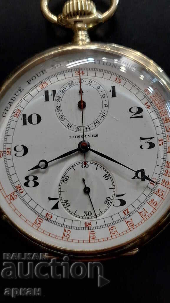 Longines - 14 Carat Gold Watch - Chronograph - Medical with price 9000.00 BGN | € 4601.63