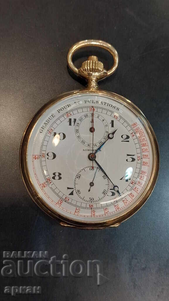 Longines - 14 Carat Gold Watch - Chronograph - Medical