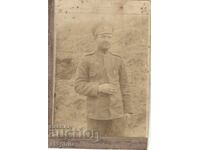 Стара снимка върху картон - Войник