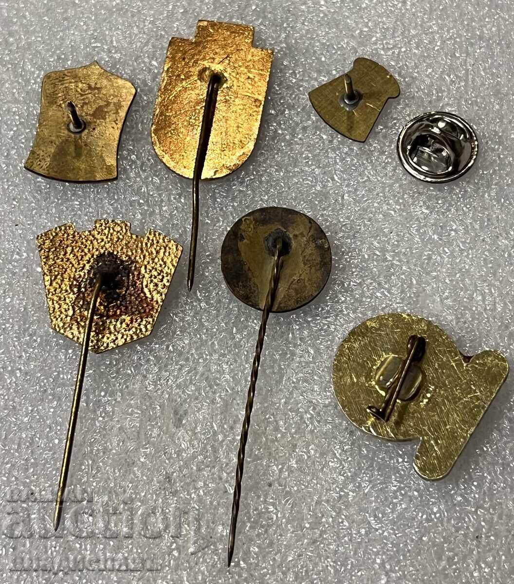 Lot of Old Bulgarian Badges 4 with price 30.00 BGN | € 15.34