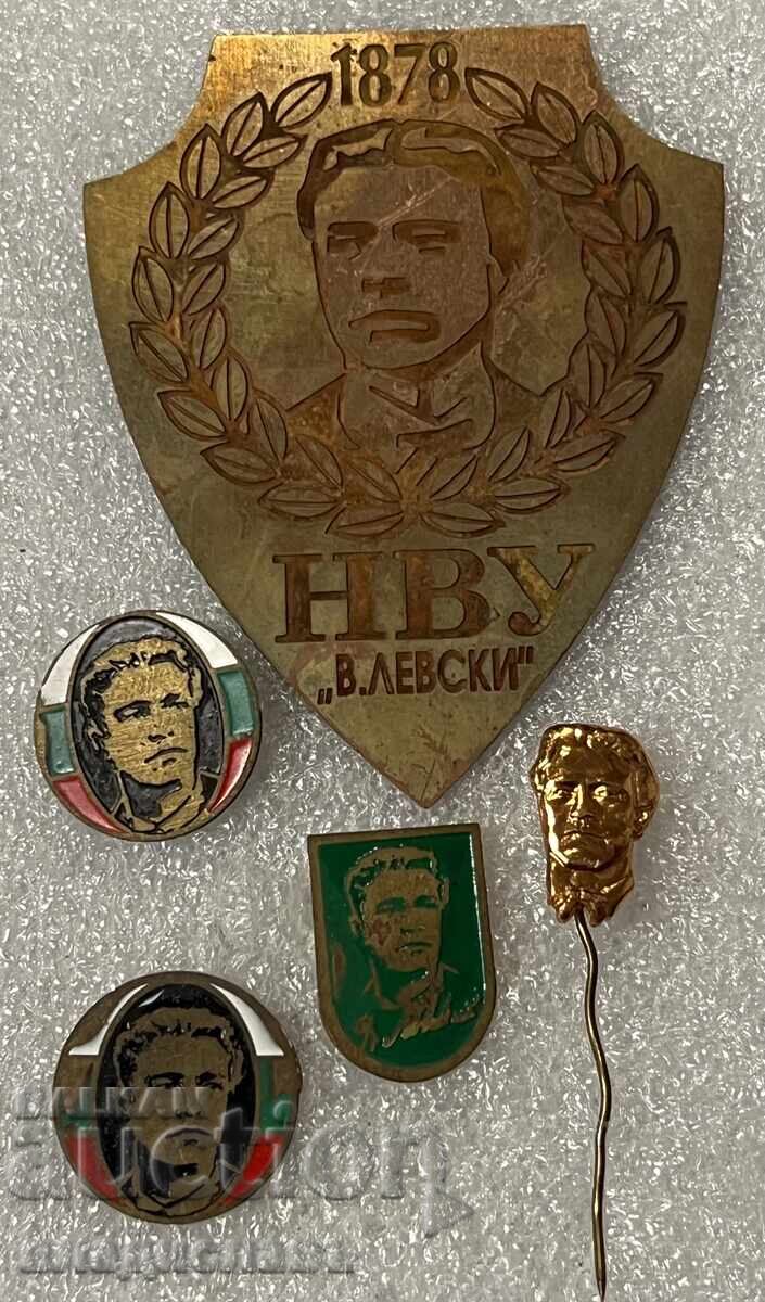 Lot of Vasil Levski badges 2 (without clasps/pins)