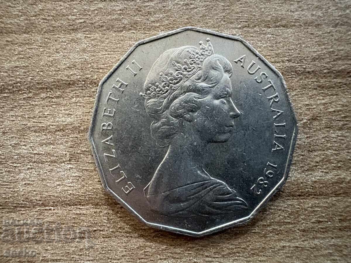 Αυστραλία - 50 σεντ (1982) - XII Αγώνες Κοινοπολιτείας με τιμή 3.80 BGN | € 1.94
