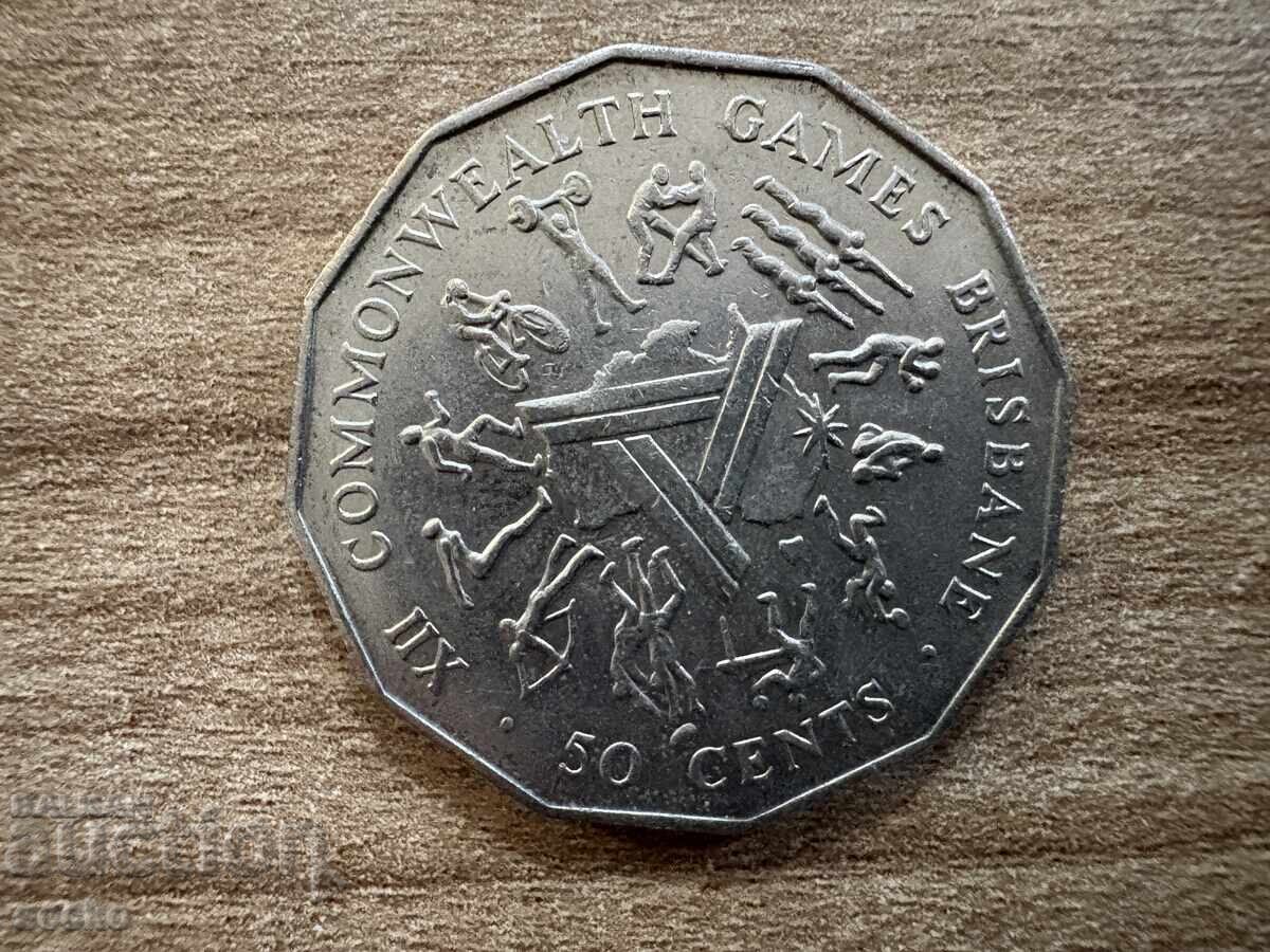 Αυστραλία - 50 σεντ (1982) - XII Αγώνες Κοινοπολιτείας