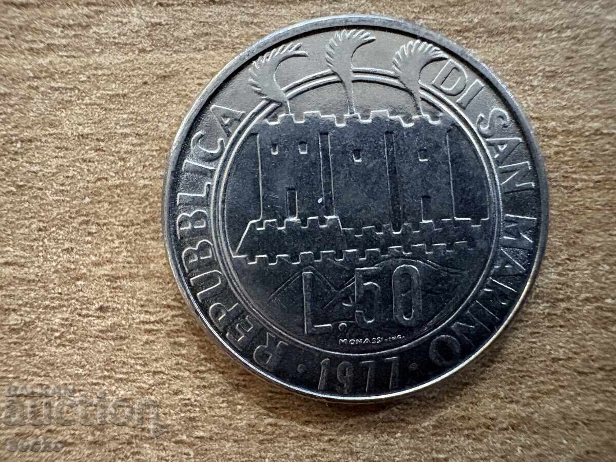 Σαν Μαρίνο - 50 λιρών (1977) Σαν Μαρίνο - 50 λιρών (1977)