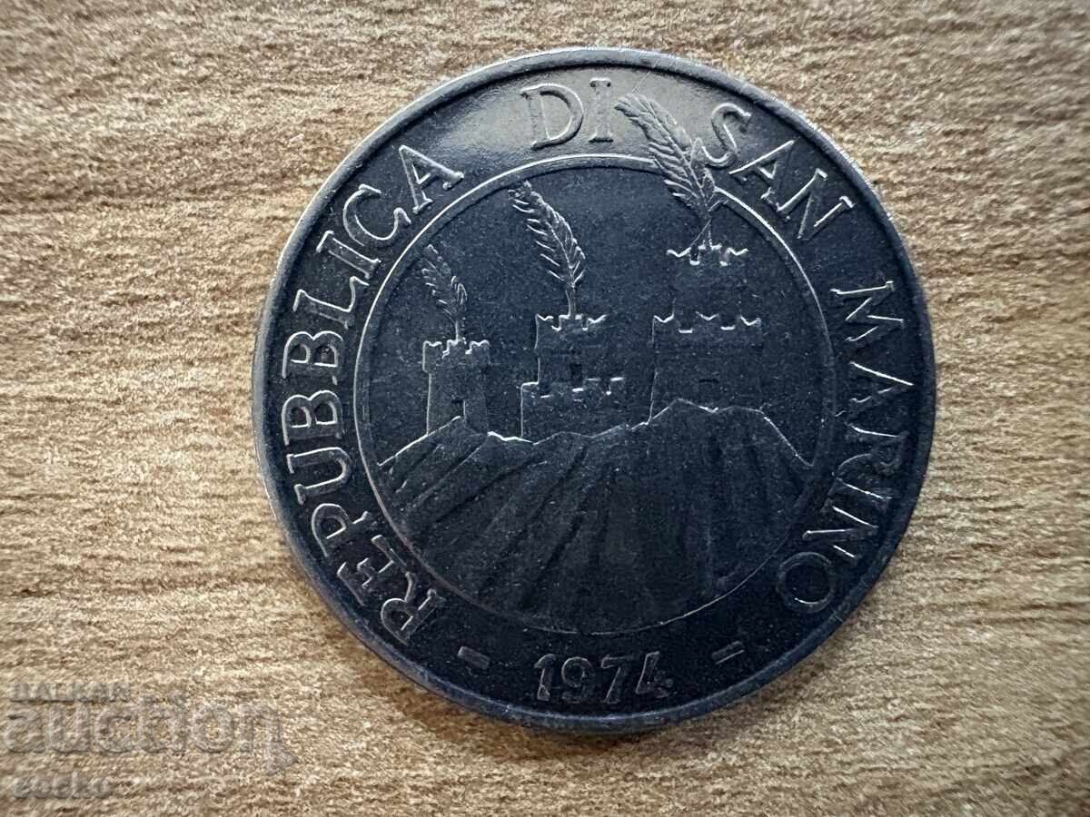 Σαν Μαρίνο - 100 λιρες (1974) με τιμή 2.60 BGN | € 1.33 Σαν Μαρίνο - 100 λιρες (1974) με τιμή 2.60 BGN | € 1.33