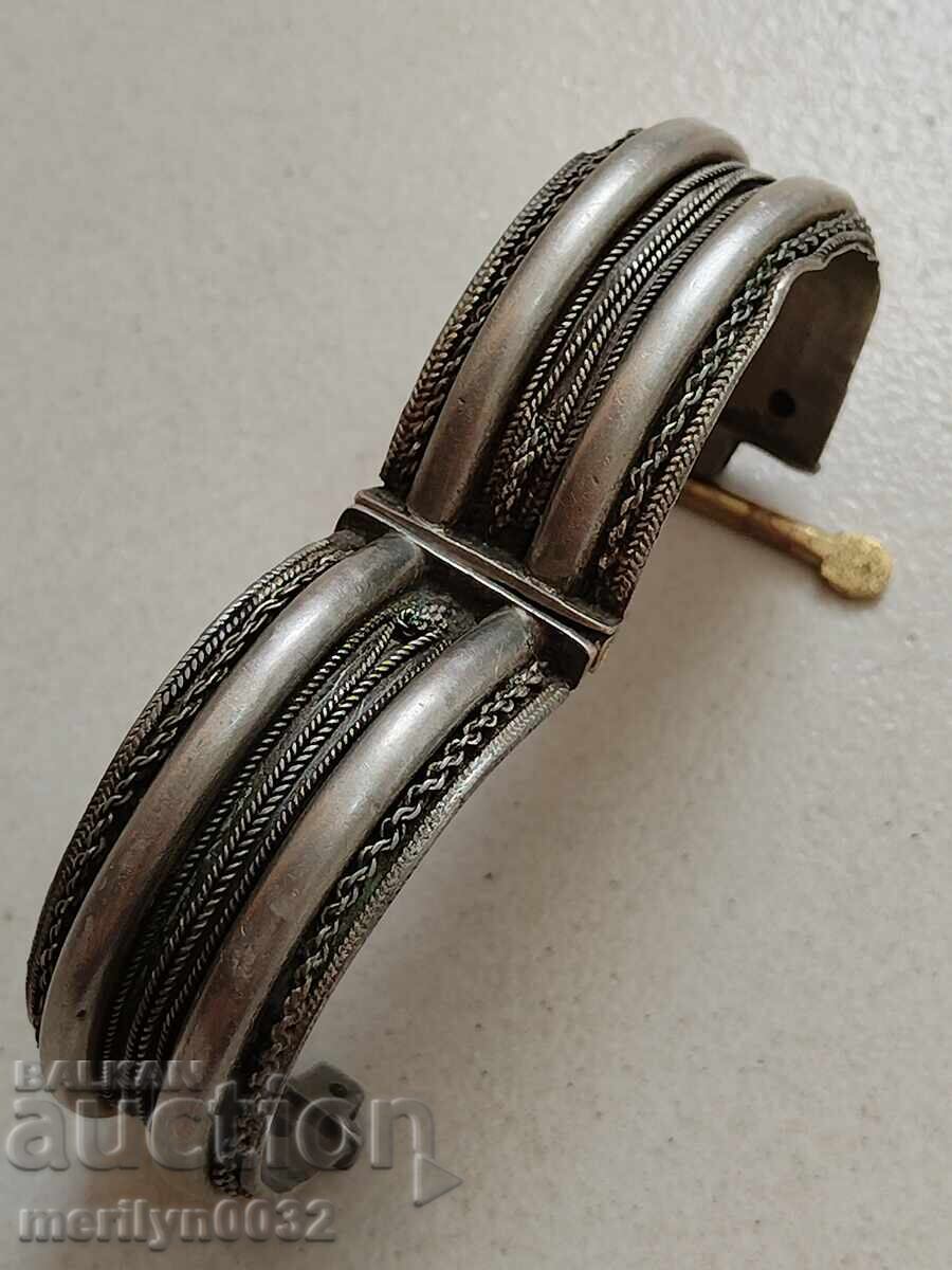 Αναγεννησιακό ασημένιο βραχιόλι, κόσμημα, στολίδι, στολίδι - 5