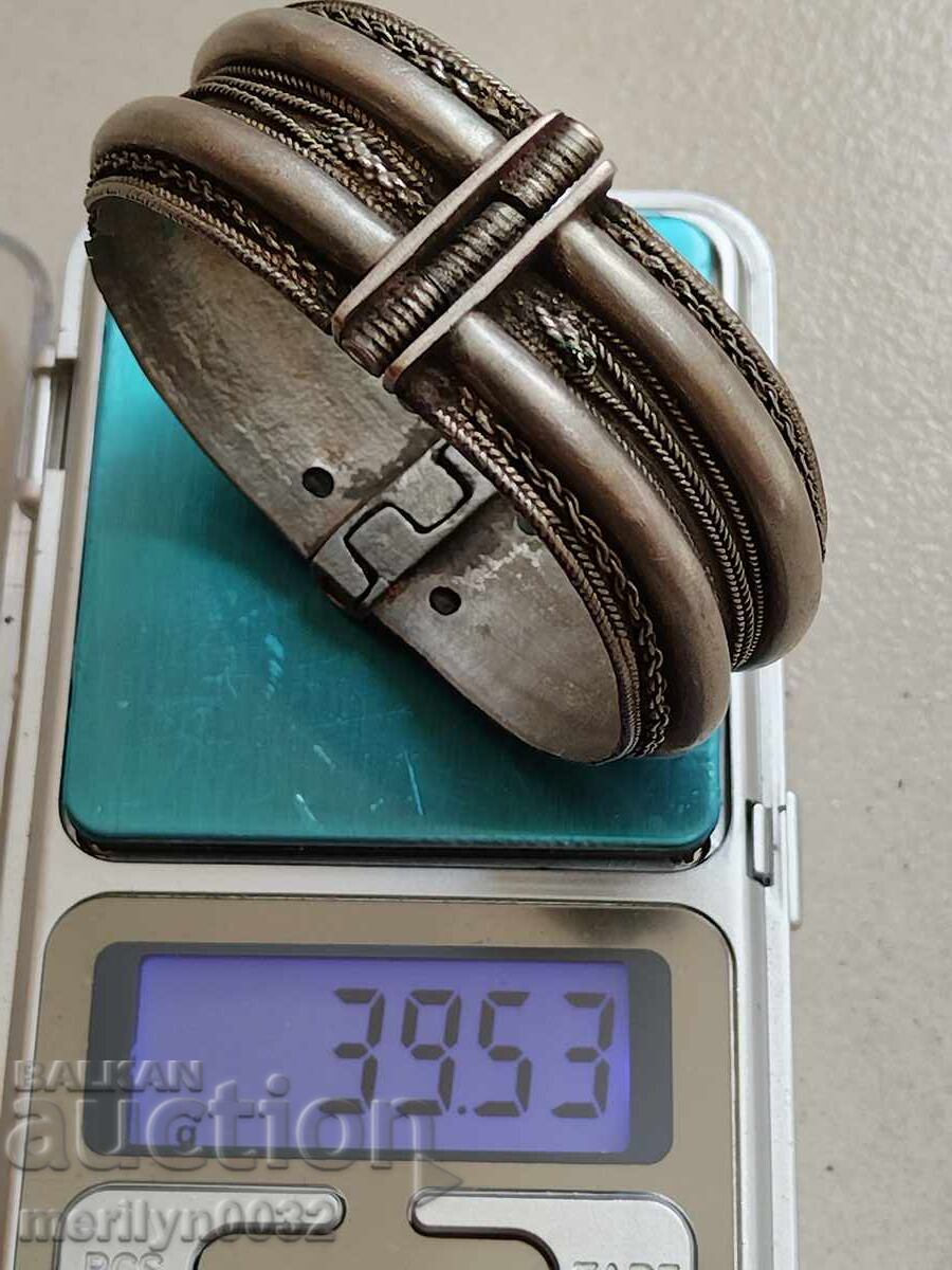 Αναγεννησιακό ασημένιο βραχιόλι, κόσμημα, στολίδι, στολίδι - 6