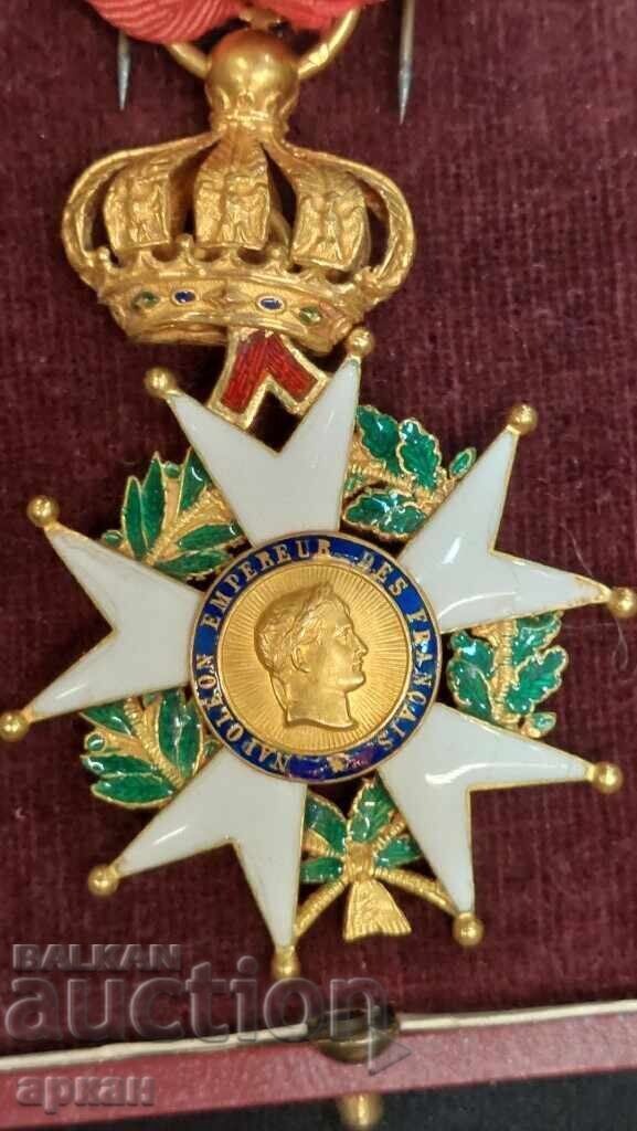 Аукцион Златен орден 18 карата Наполеон Франция Аукцион Златен орден 18 карата Наполеон Франция