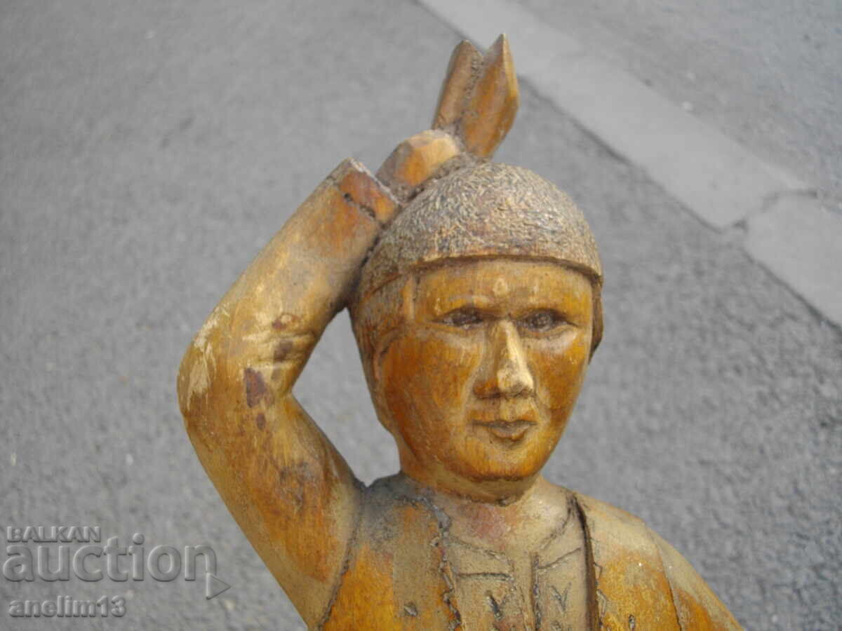 ΠΑΛΑΙΟ ΒΟΥΛΓΑΡΙΚΟ ΞΥΛΟΓΛΥΠΤΟ ΦΙΓΟΥΡΑ ΑΓΑΛΜΑ ΕΝΔΥΜΑΣΙΑ 1972 με τιμή 125.00 BGN | € 63.91