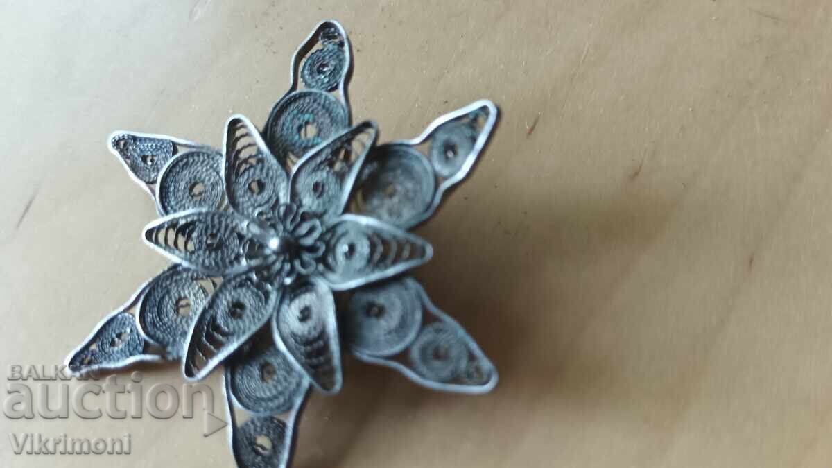 Αναγεννησιακό φίλιγκρι κόσμημα, 19ος αιώνας, κουμπί, μπουτόν, καρφίτσα, καρφίτσα - 5