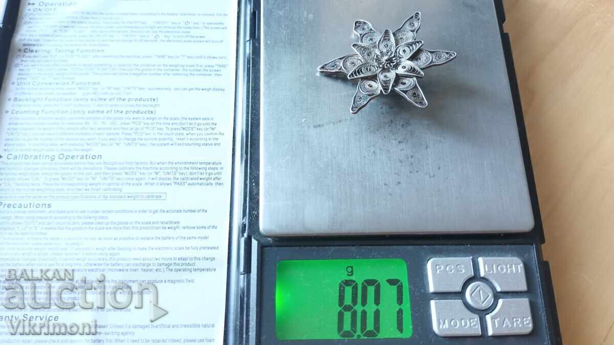 Αναγεννησιακό φίλιγκρι κόσμημα, 19ος αιώνας, κουμπί, μπουτόν, καρφίτσα, καρφίτσα - 7