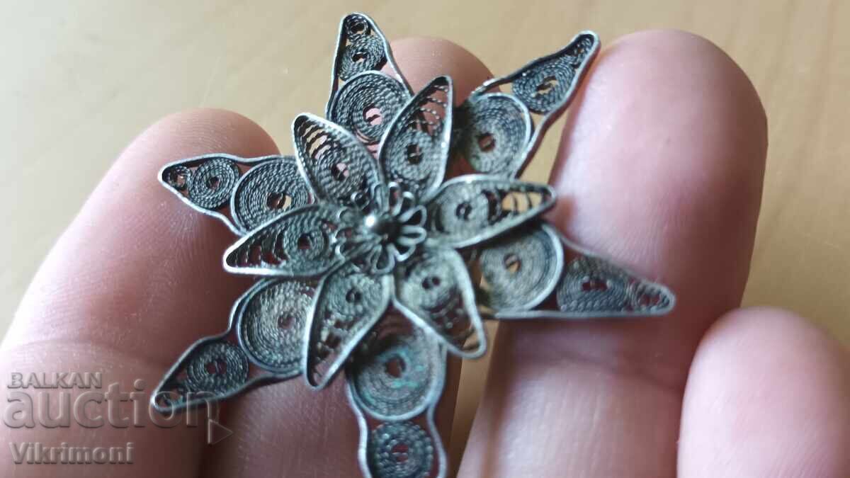 Αναγεννησιακό φίλιγκρι κόσμημα, 19ος αιώνας, κουμπί, μπουτόν, καρφίτσα, καρφίτσα