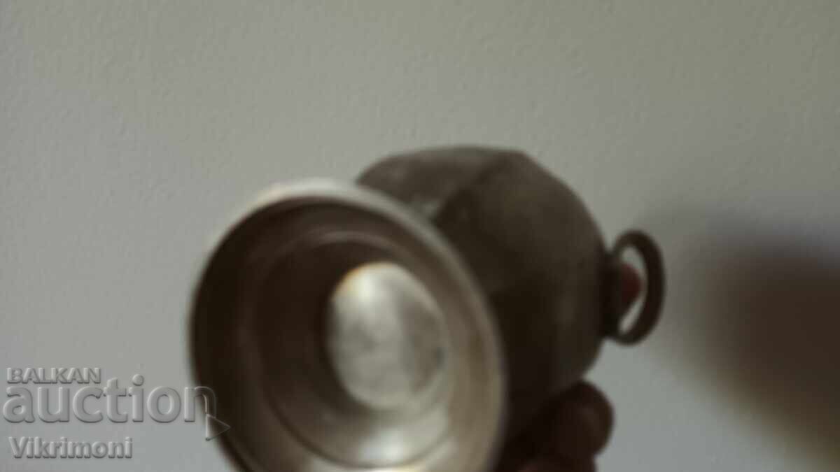 Αρτ Ντεκό ασημένιο σκεύος, ζαχαριέρα, μπρούτζος - 7