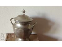 Recipient de argint Art Deco, zaharniță, bronz