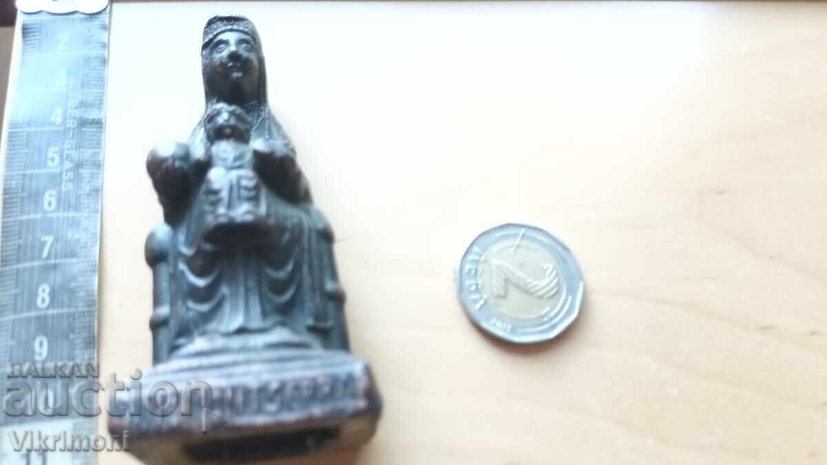 Auction  Figurine, Virgin Mary, copper, inscriptions, vintage