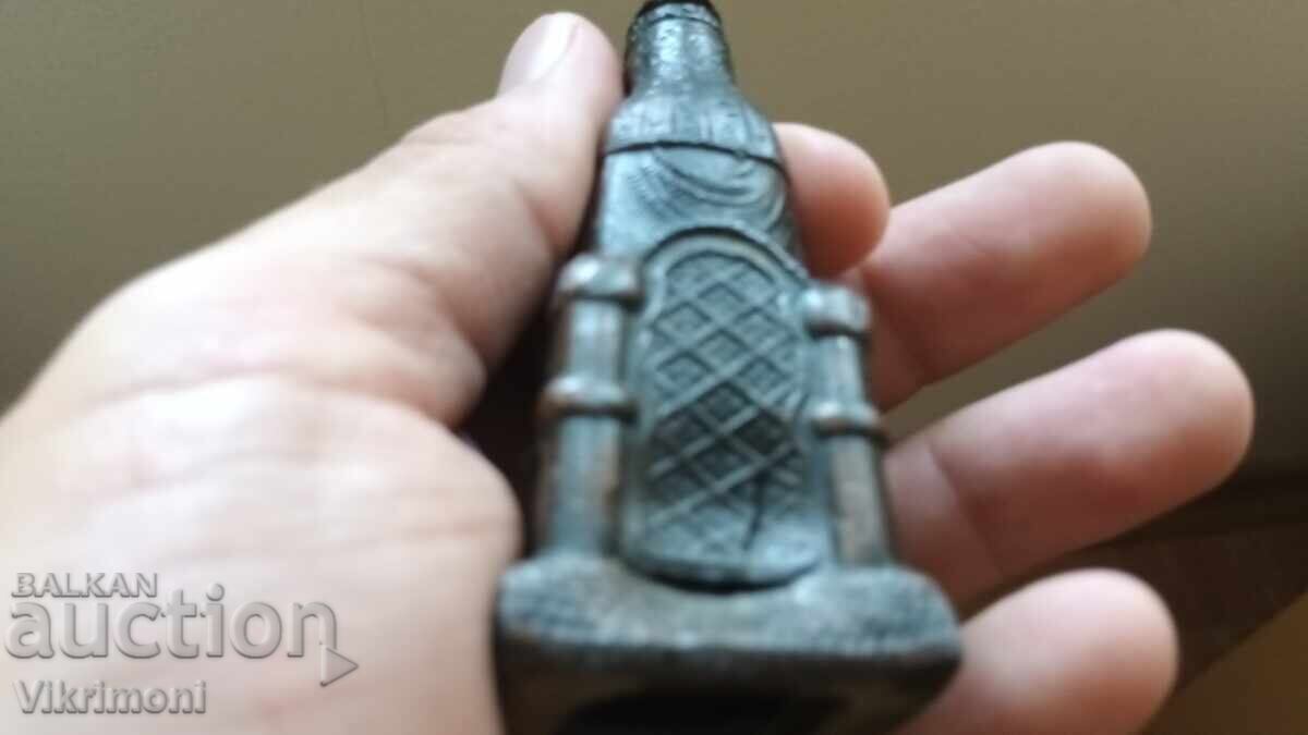 Delivery of Figurine, Virgin Mary, copper, inscriptions, vintage