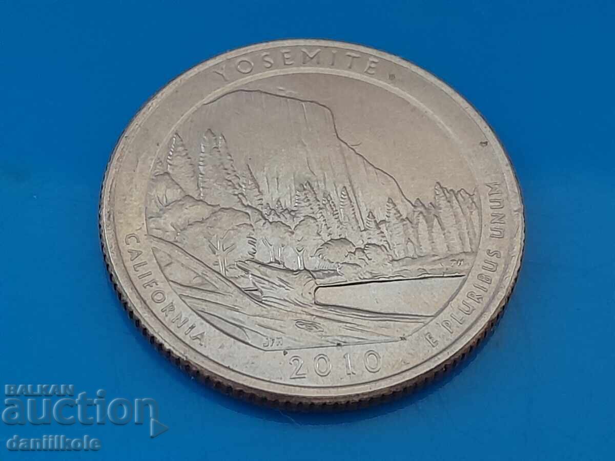 *$*Y*$* USA QUARTER 25 CENTS 2010 YOSEMITE CALIFORNIA *$*Y*$*