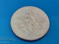 *$*Y*$* SUA QUARTER 25 CENȚI 2003 - ILLINOIS ILLINOIS *$*Y*$*