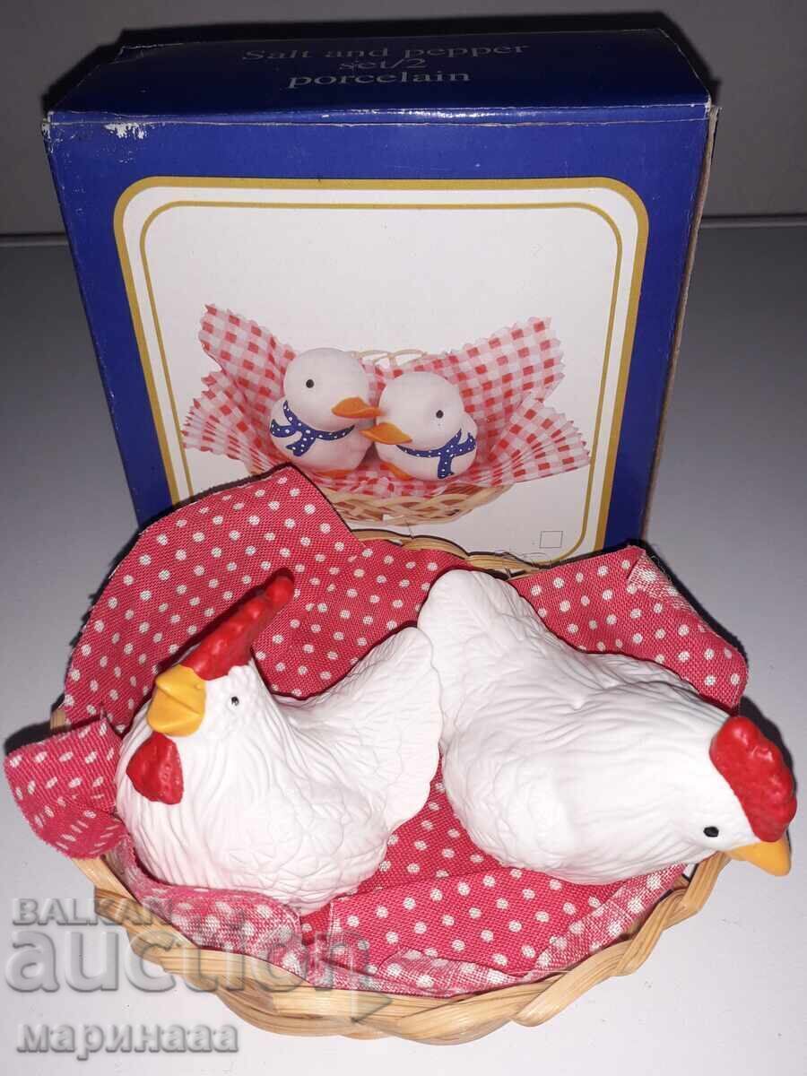 SET. SARE, PIPER. PORȚELAN