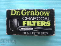 Filtre vintage cu cărbune de lemn pentru pipă - "Dr. Grabow"