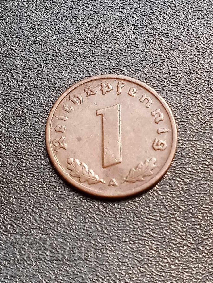 Германия, 1 райхпфениг 1937 г.