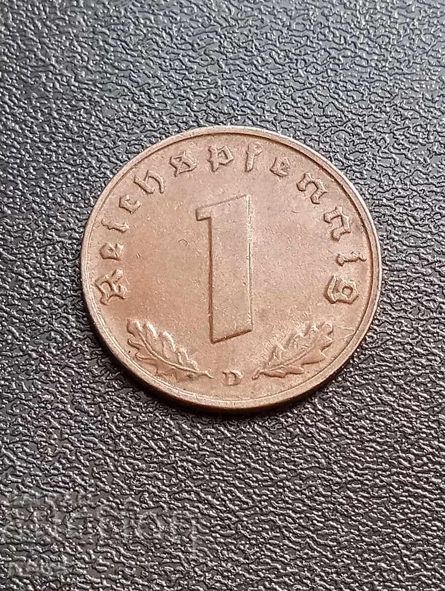 Германия, 1 райхпфениг 1938 г. Германия, 1 райхпфениг 1938 г.