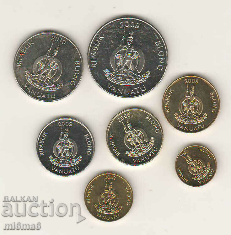Vanuatu coin set Vanuatu coin set