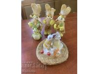 FIGURĂ PĂPUȘĂ IEȘI DE PAȘTE DIN POLISTIREN - NOU