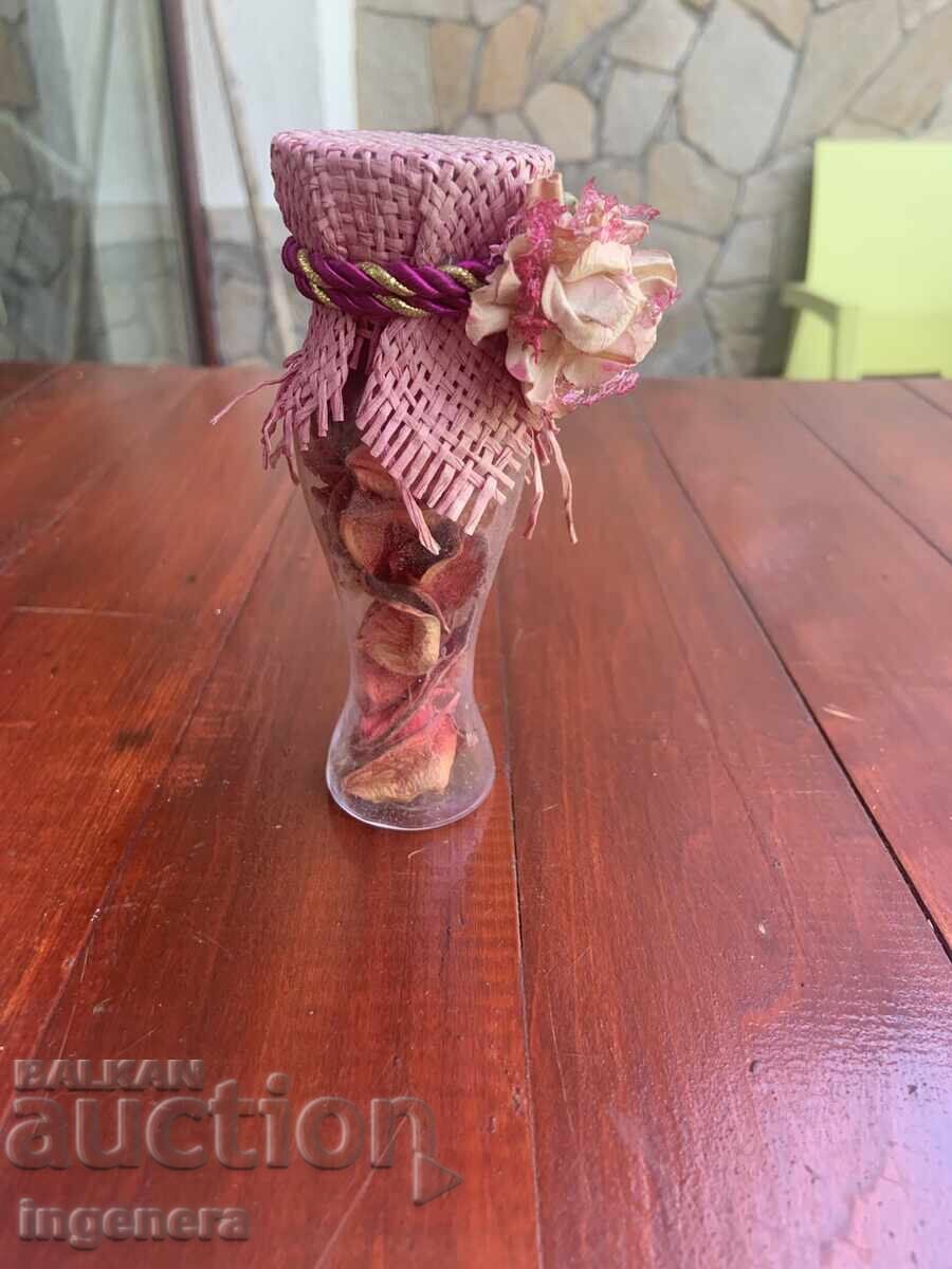 IKEBANA HERBARIU SUVENIR STICLĂ NOU