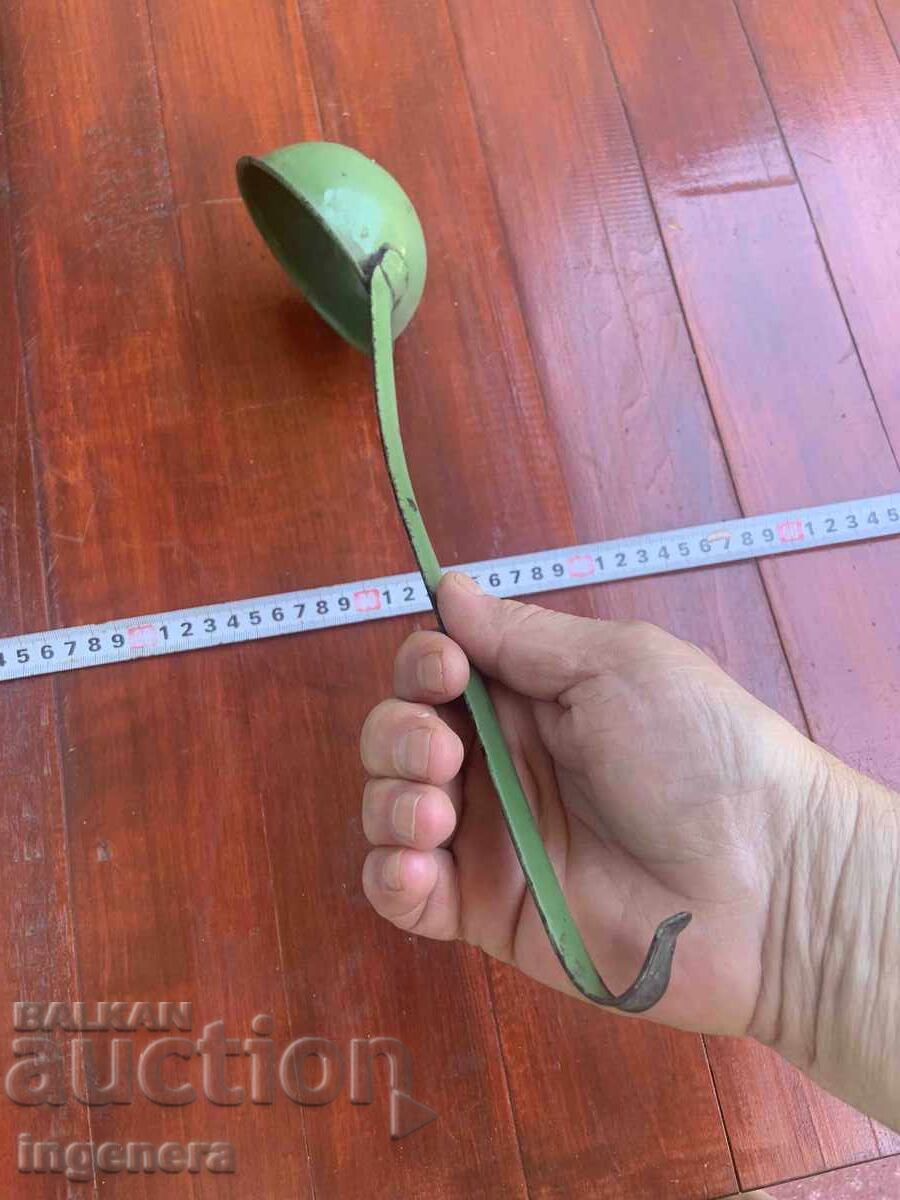 ENAMEL LADLE FROM THE SOCIALIST ERA - TROYAN - 5 ENAMEL LADLE FROM THE SOCIALIST ERA - TROYAN - 5