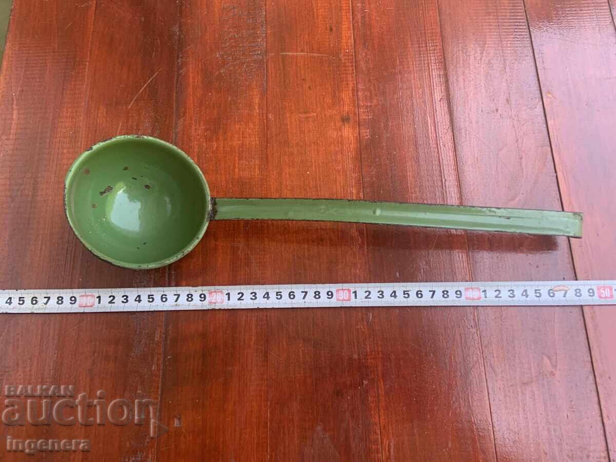 ENAMEL LADLE FROM THE SOCIALIST ERA - TROYAN ENAMEL LADLE FROM THE SOCIALIST ERA - TROYAN