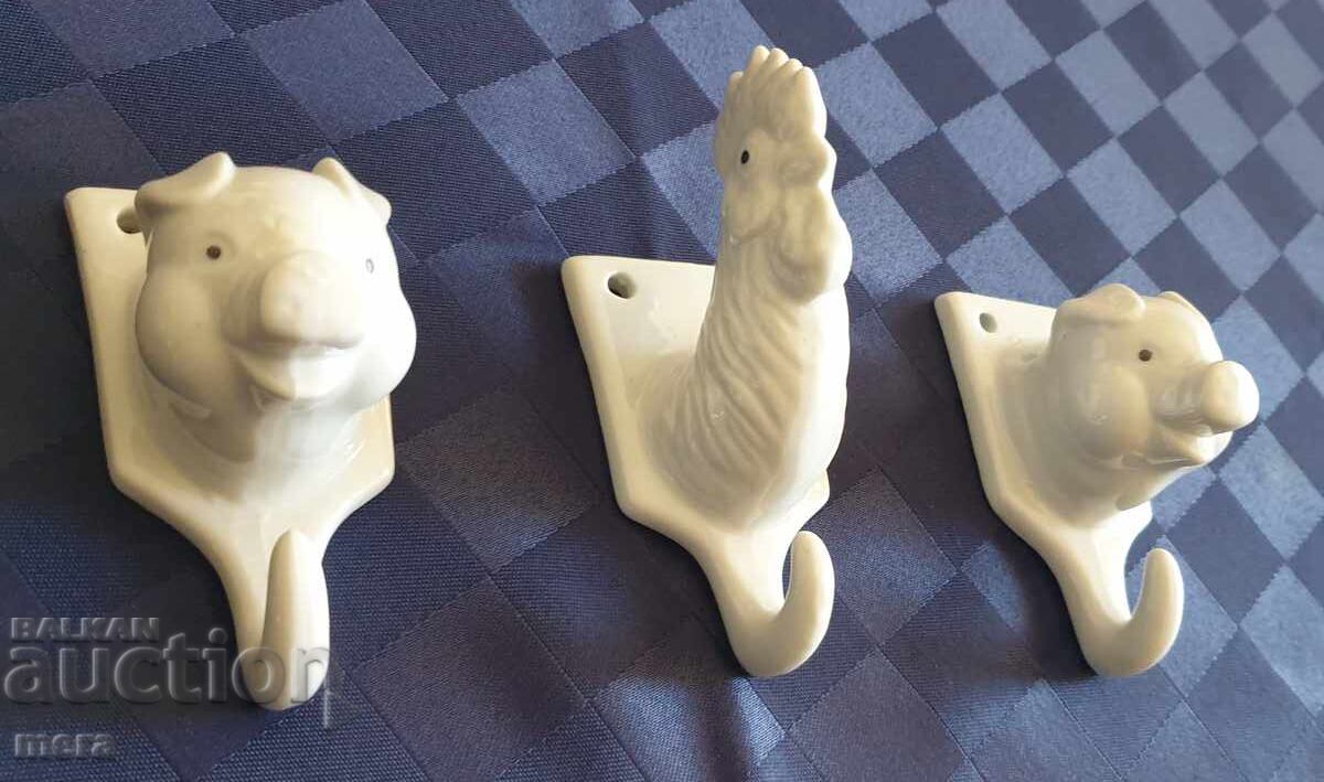 Πορσελάνινες αντίκες κρεμάστρες - 5