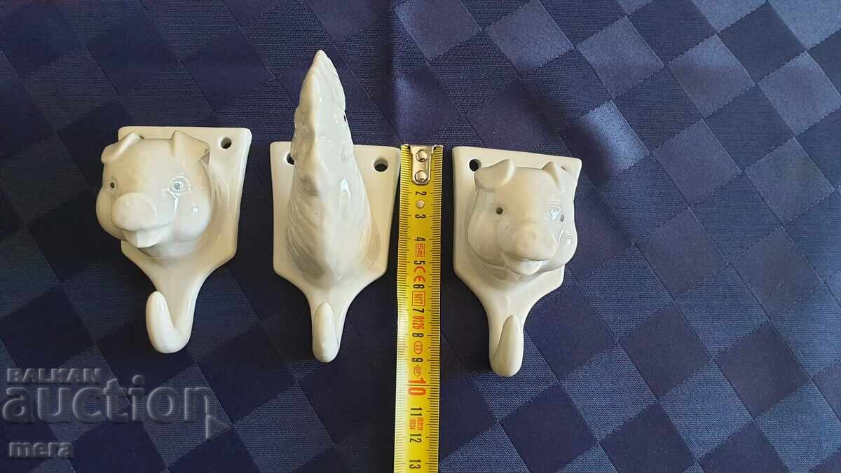 Πορσελάνινες αντίκες κρεμάστρες - 6