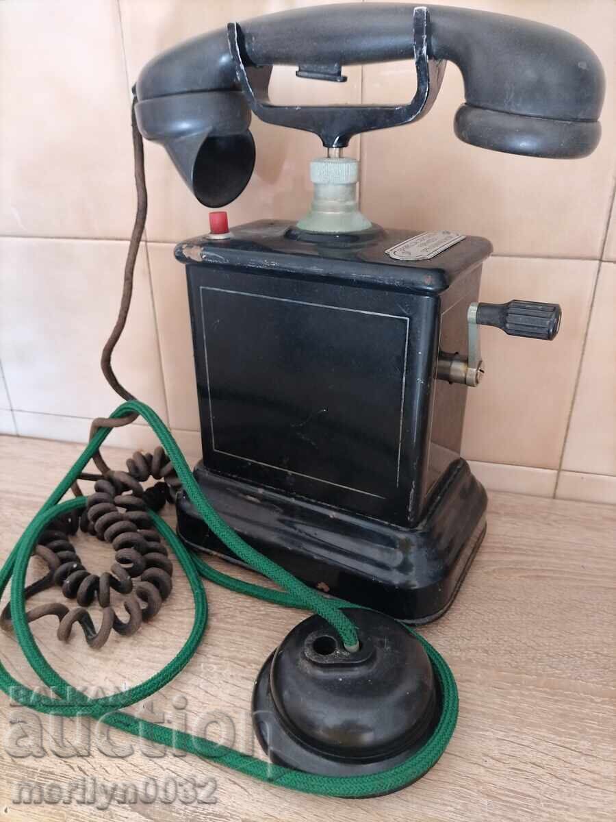 Old phone, local battery, apparatus from the beginning of the 20th century with price 196.00 BGN | € 100.21