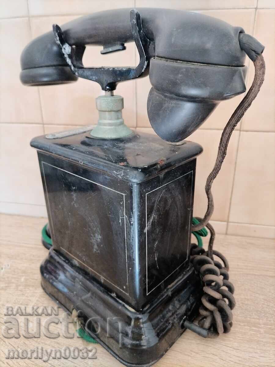Old phone, local battery, apparatus from the beginning of the 20th century - 6